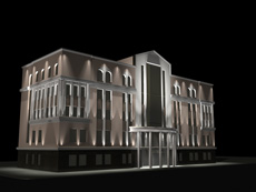 Проект архитектурной подсветки административного здания