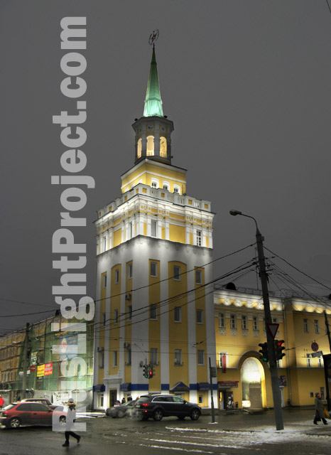 Архитектурное освещение здания в городе Ярославль